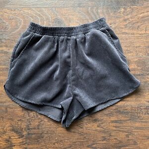 Navy Corduroy Shorts